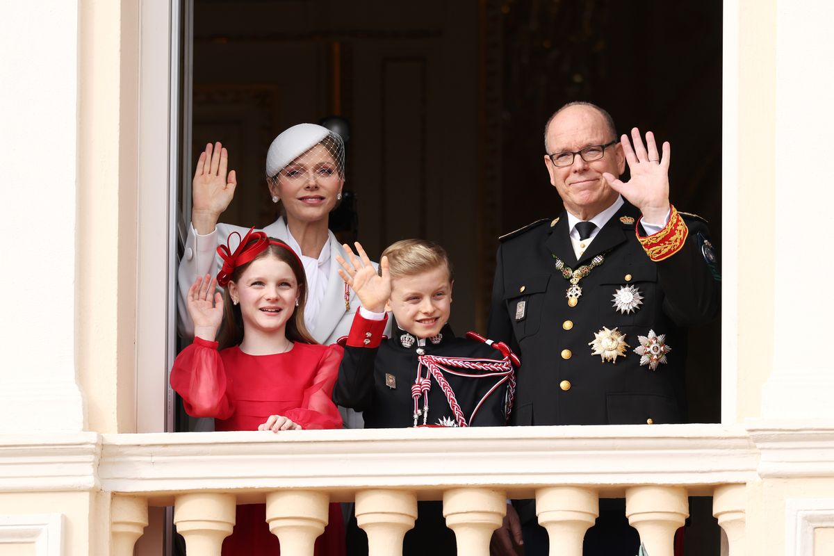 Princess Charlene and Prince Albert alongside Princess Gabriella and Prince Jacques of Monaco