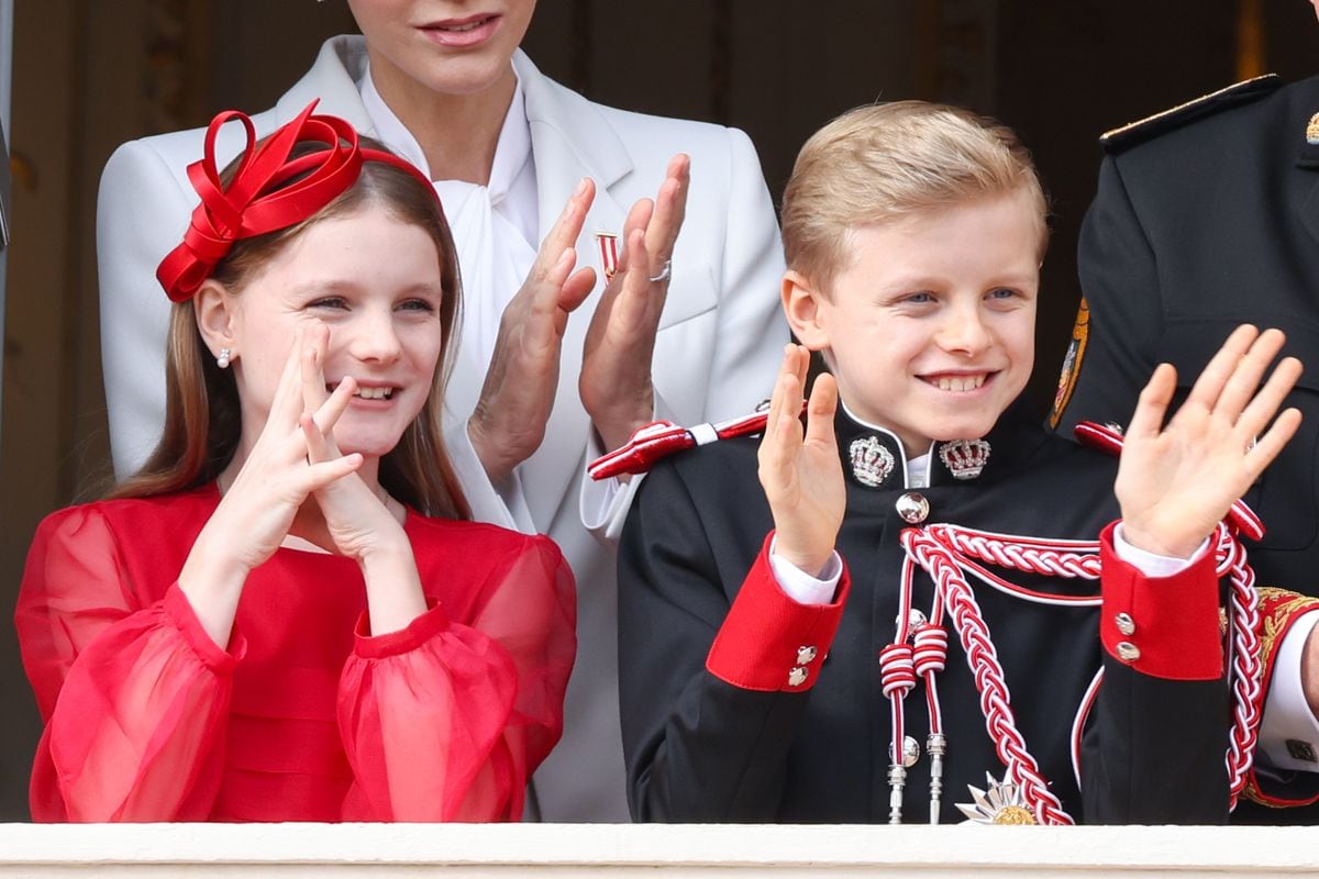 Princess Gabriella of Monaco and Prince Jacques of Monaco attend the Monaco National Day 2025