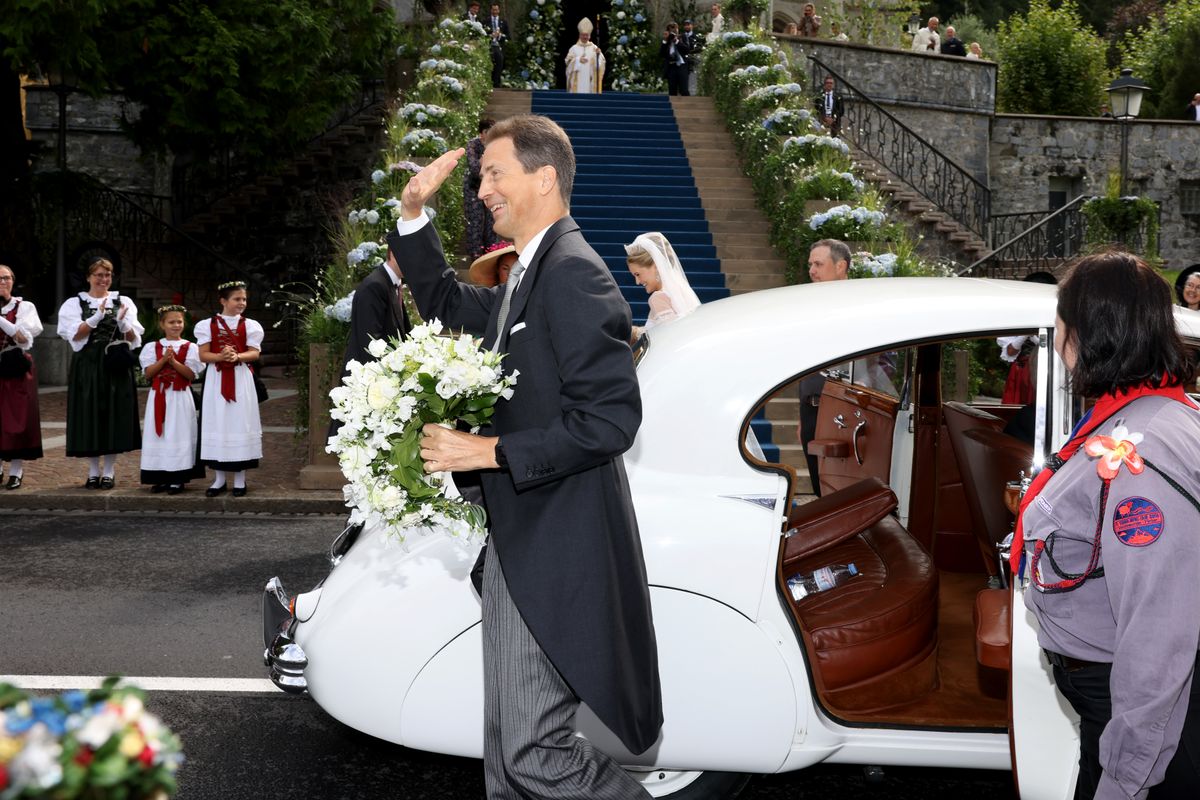 European royalty and Spanish aristocracy come together in Vaduz for the wedding of Princess Marie-Caroline and Venezuelan banker Leopoldo Maduro Vollmer.