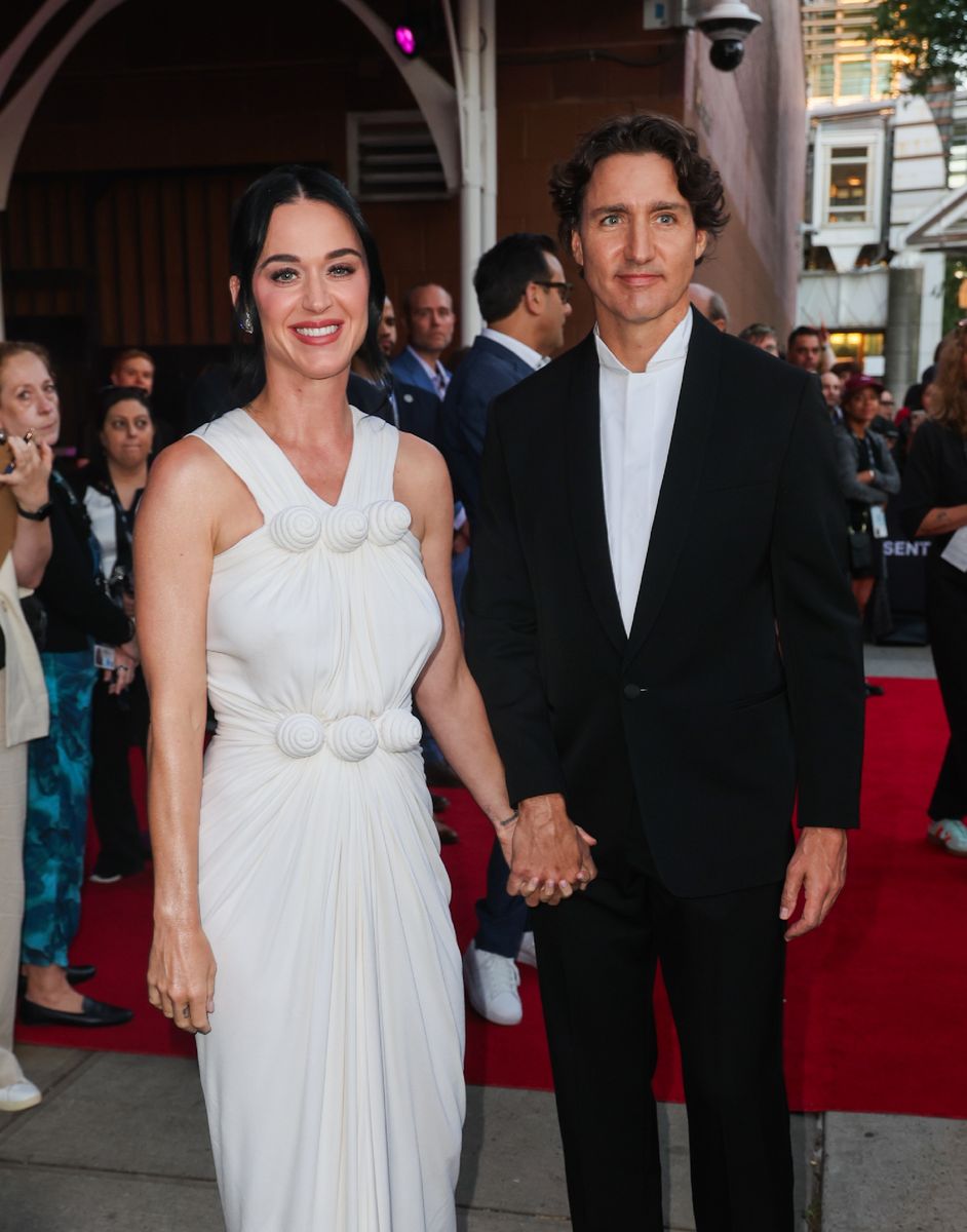 Katy Perry and Justin Trudeau are seen arriving to the Tribeca Festival on June 8, 2026 in New York, New York. (Photo by MEGA/GC Images)