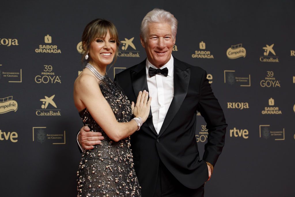 American actor Richard Gere on the red carpet of the 2025 Goya Awards in Granada, Spain on February 8, 2025 