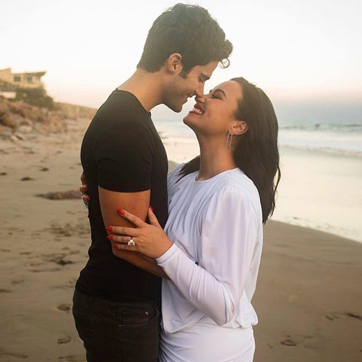 Demi Lovato and ex fiancé Max Ehrich