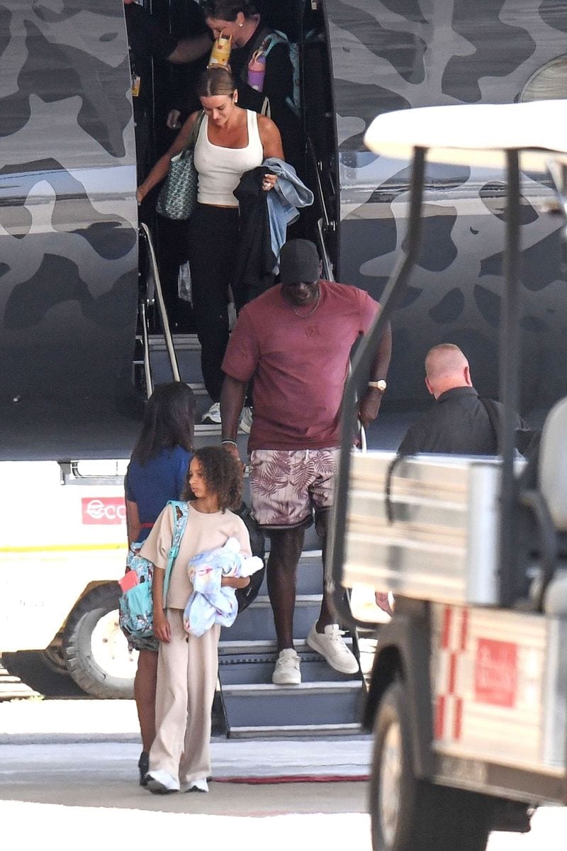 

American Basketball Legend Michael Jordan, his wife Yvette Prieto, and their twin daughters Victoria and Ysabel arrived in style via their private jet in Sardinia. 
