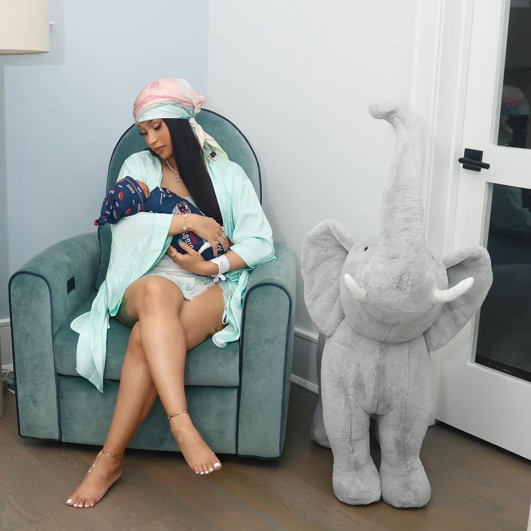 Cardi has shared her son's first photo