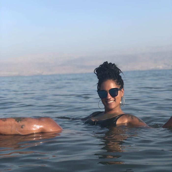 Ashley Jimenez Floating Dead Sea