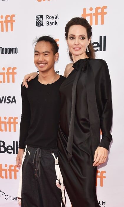 Angelina Jolie and son Maddox