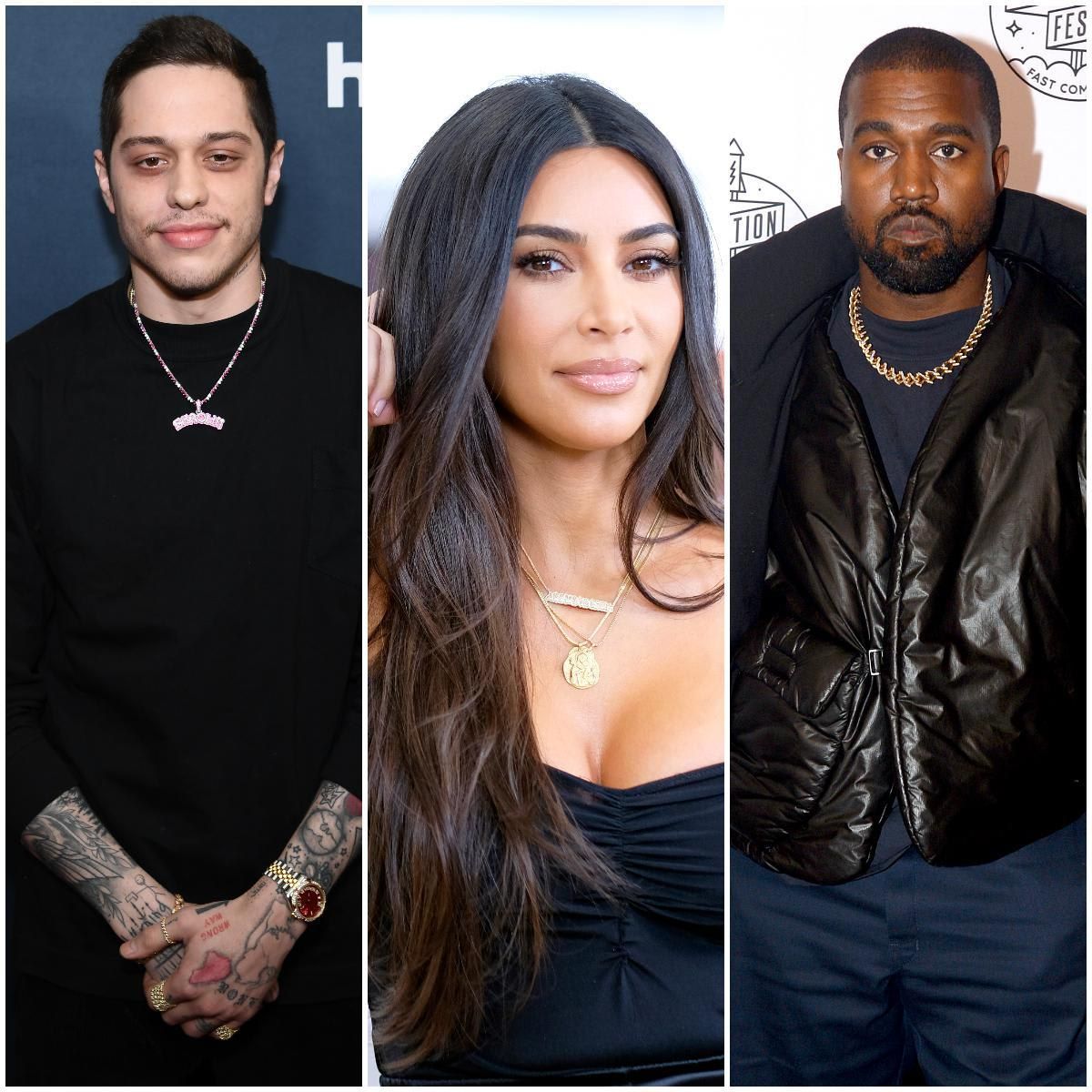 Pete Davidson, Kim Kardashian, Kanye West