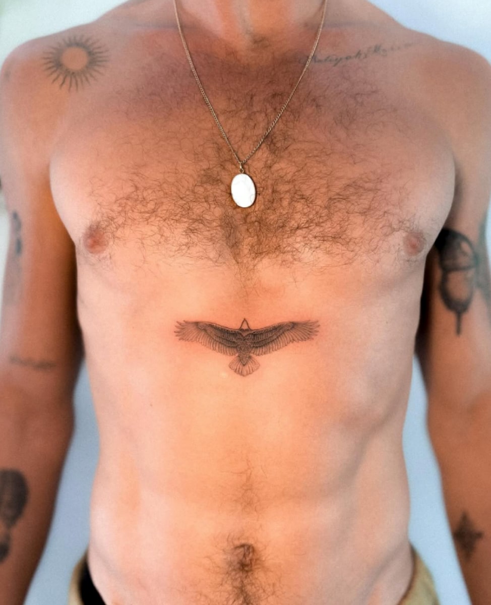Shawn's new ink marks his 19th known piece