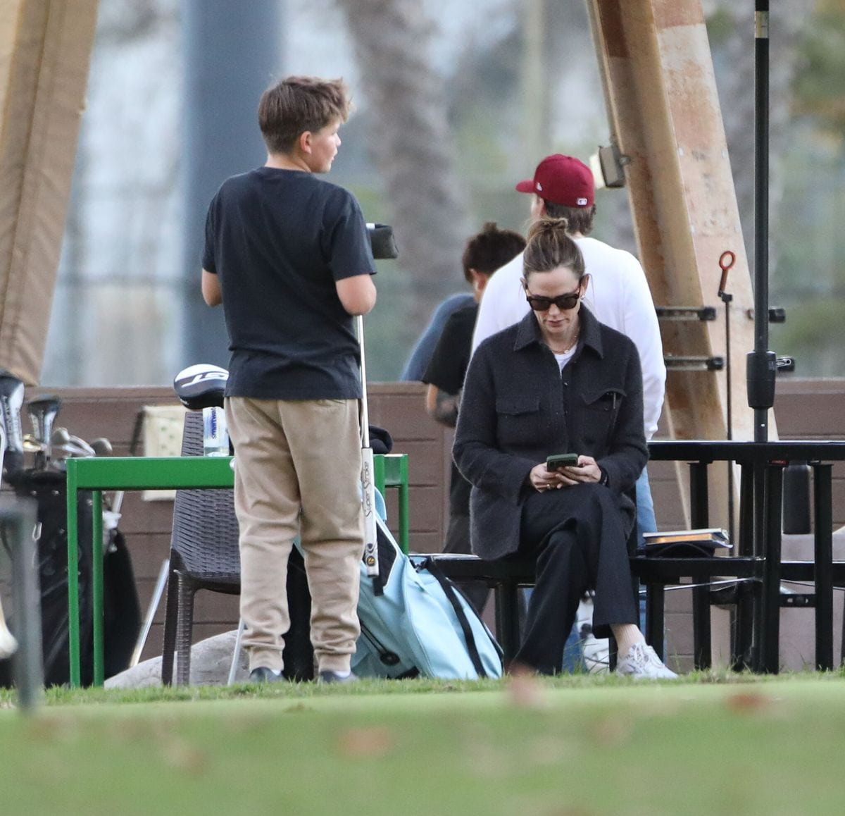 Jennifer Garner and her son Samuel went to one of his golf lessons on Sunday