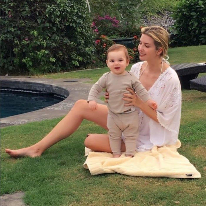 Ivanka and her little man Theo took in some Hawaiian sunshine, while on holiday vacation.
Photo: Instagram/@ivankatrump