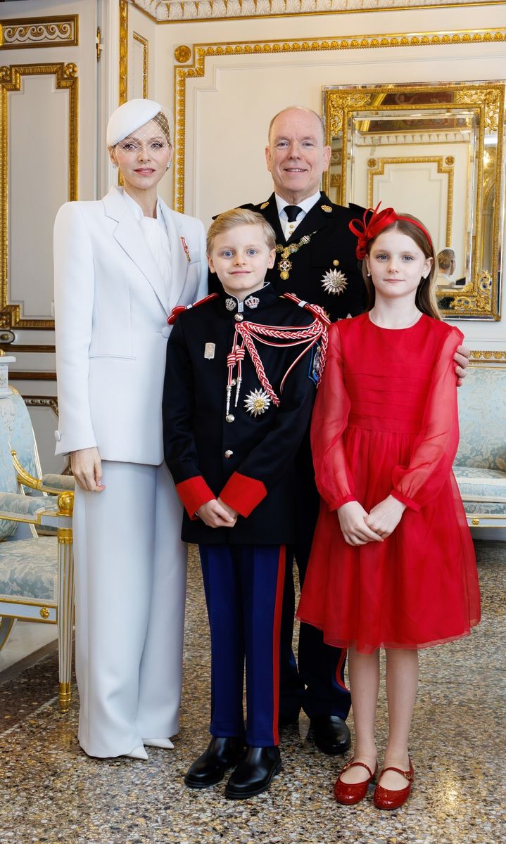 Princess Charlene and Prince Albert alongside Princess Gabriella and Prince Jacques of Monaco