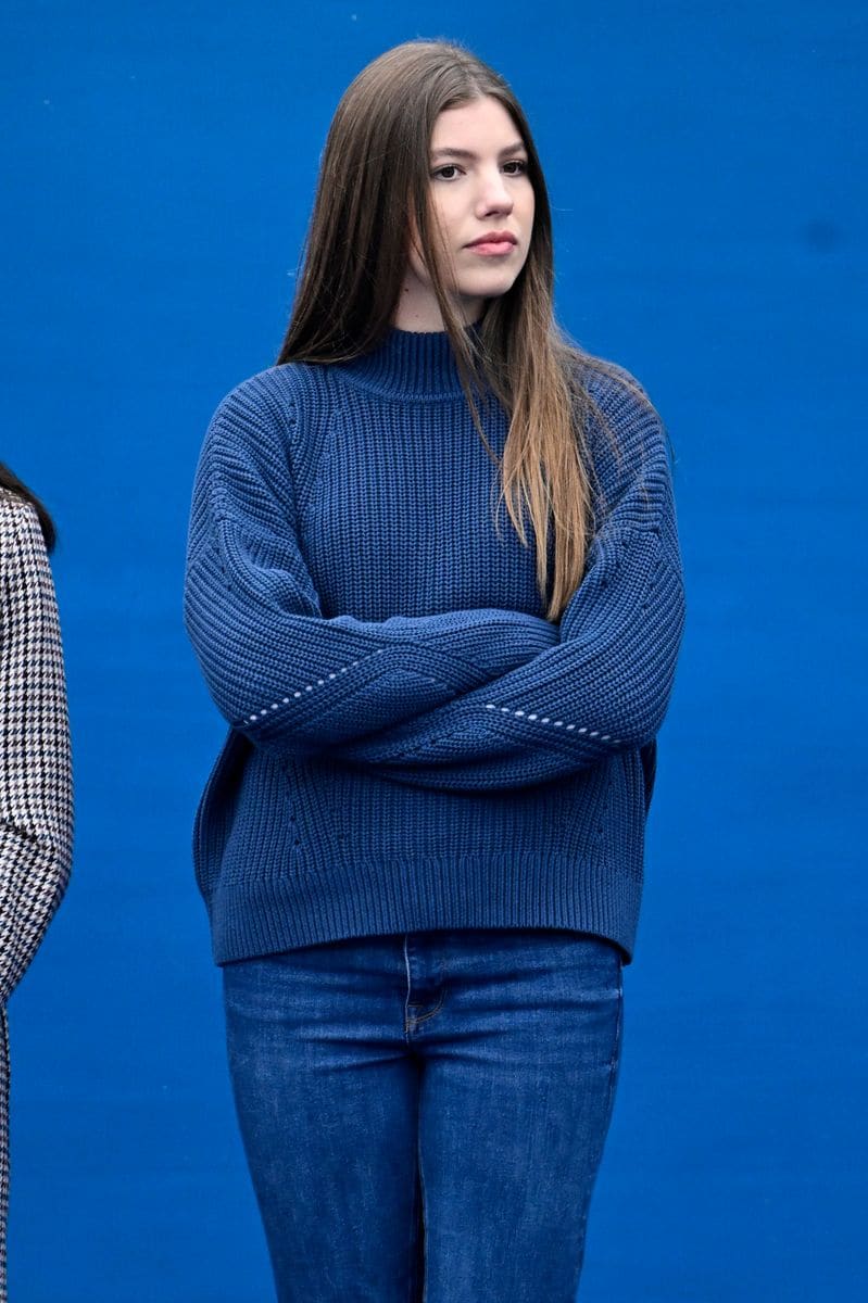Princess Sofia of Spain visits Sotres which has been honoured as the 2024 Best Asturian Village, the day after the 'Princesa de Asturias' Awards on October 26, 2024 in Sotres, Spain. 