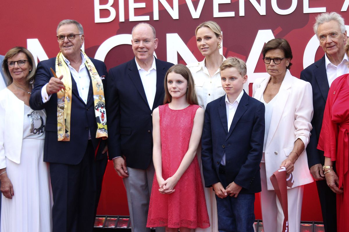 Princess Gabriella and Prince Jacques joined their parents for the special ceremony celebrating Monaco's newest international attraction.