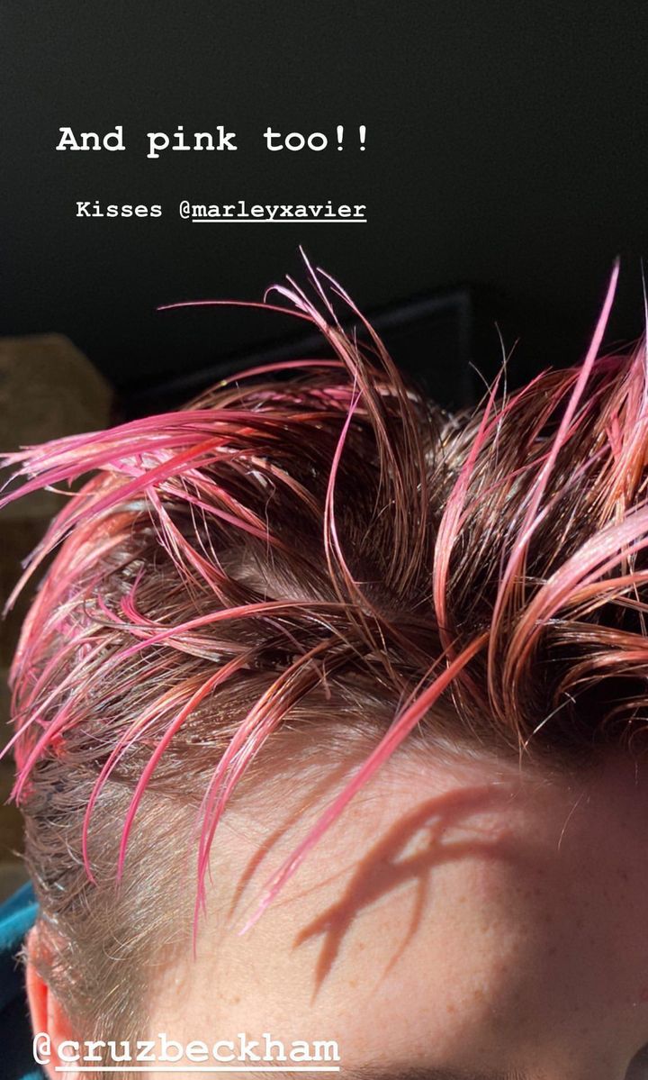 Cruz Beckham hair
