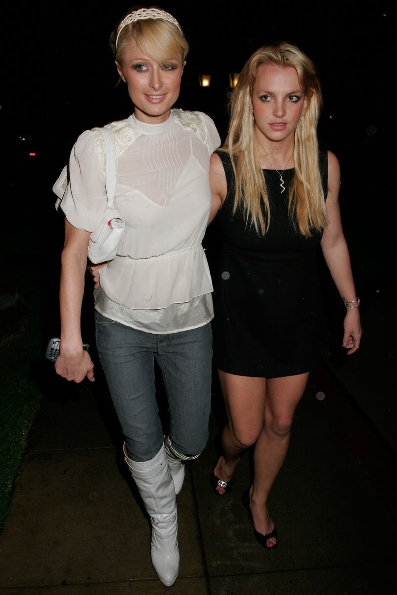 Paris Hilton and Britney Spears are seen on November 27, 2006 in Los Angeles, California