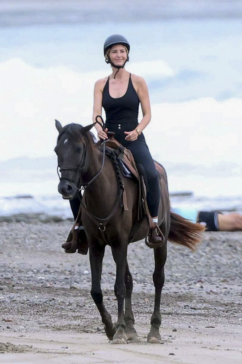Ivanka Trump enjoyed a horseback ride along the beach during her family vacation in Costa Rica.