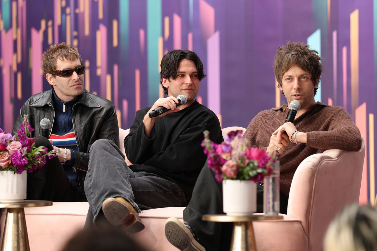 Jesse Perlman, Edward James and Josh Conway speak during GRAMMY Week