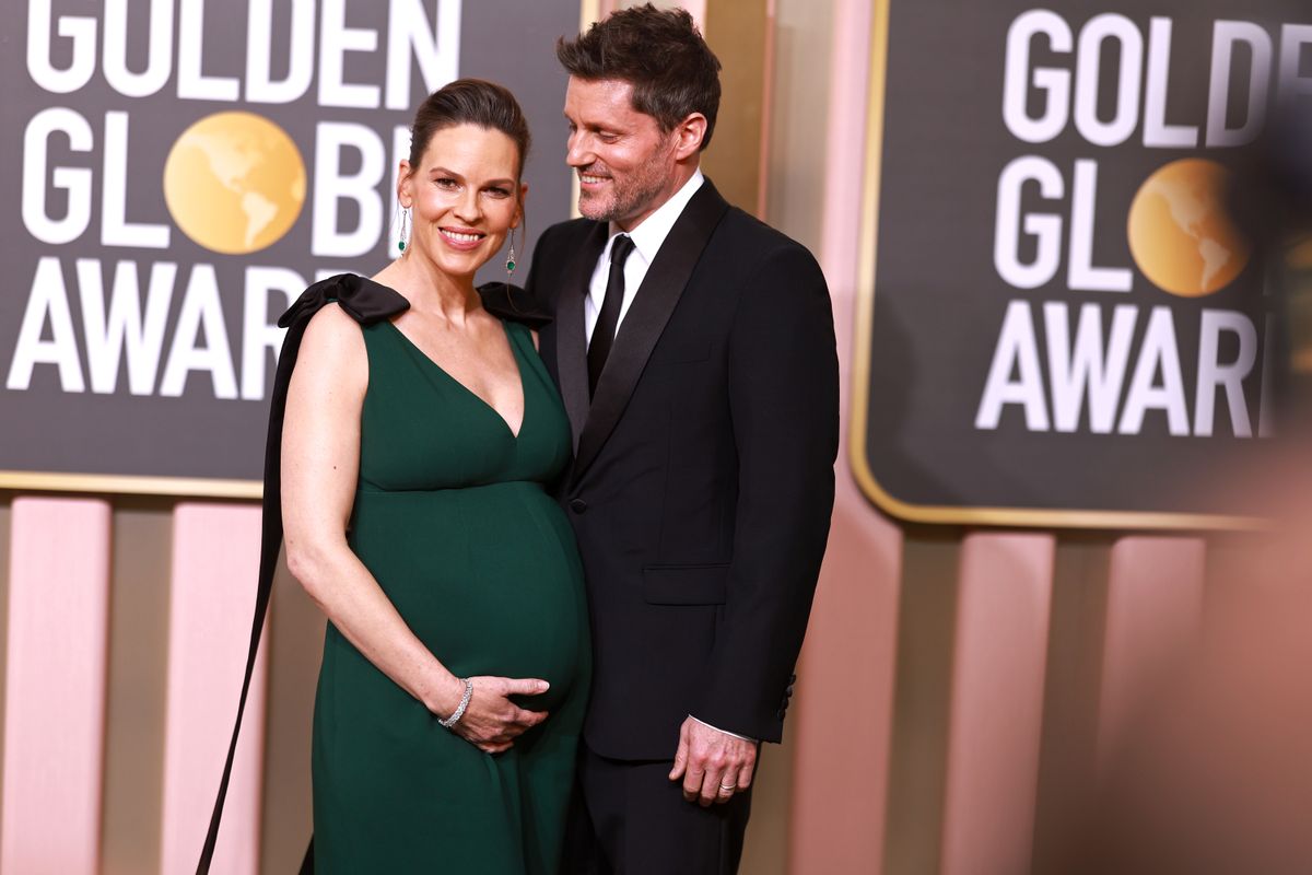 Hilary Swank and Philip Schneider
