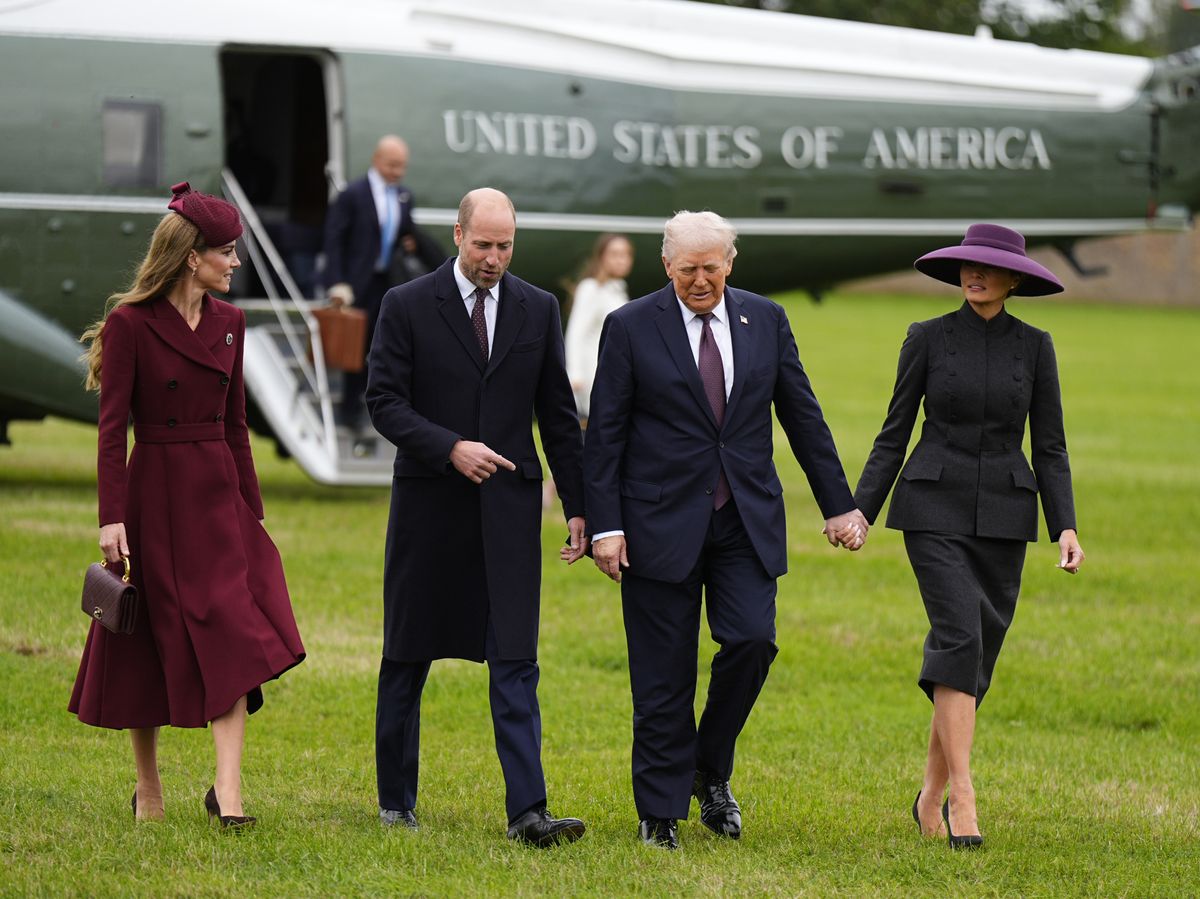 The President and First Lady met the King and Queen and also the Prince and Princess of Wales