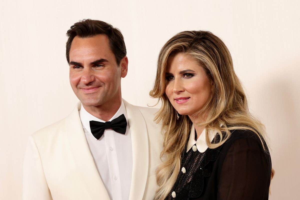Roger Federer and Mirka Vavrinec