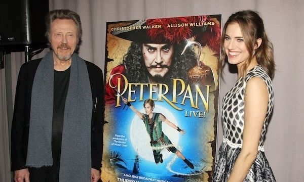 Williams promotes the Nov. 4 live-action musical alongside co-star (and living legend) Christopher Walken, who plays Captain Hook.