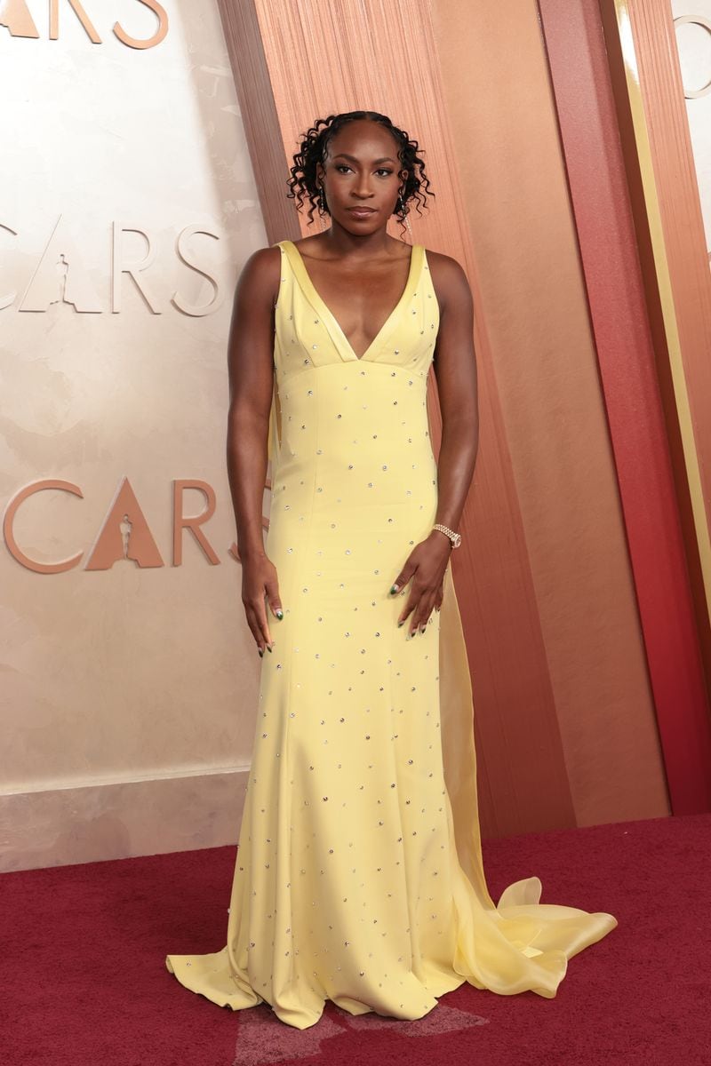 HOLLYWOOD, CALIFORNIA - MARCH 02: Coco Gauff attends the 97th Annual Oscars at Dolby Theatre on March 02, 2025 in Hollywood, California. (Photo by Monica Schipper/Getty Images) 