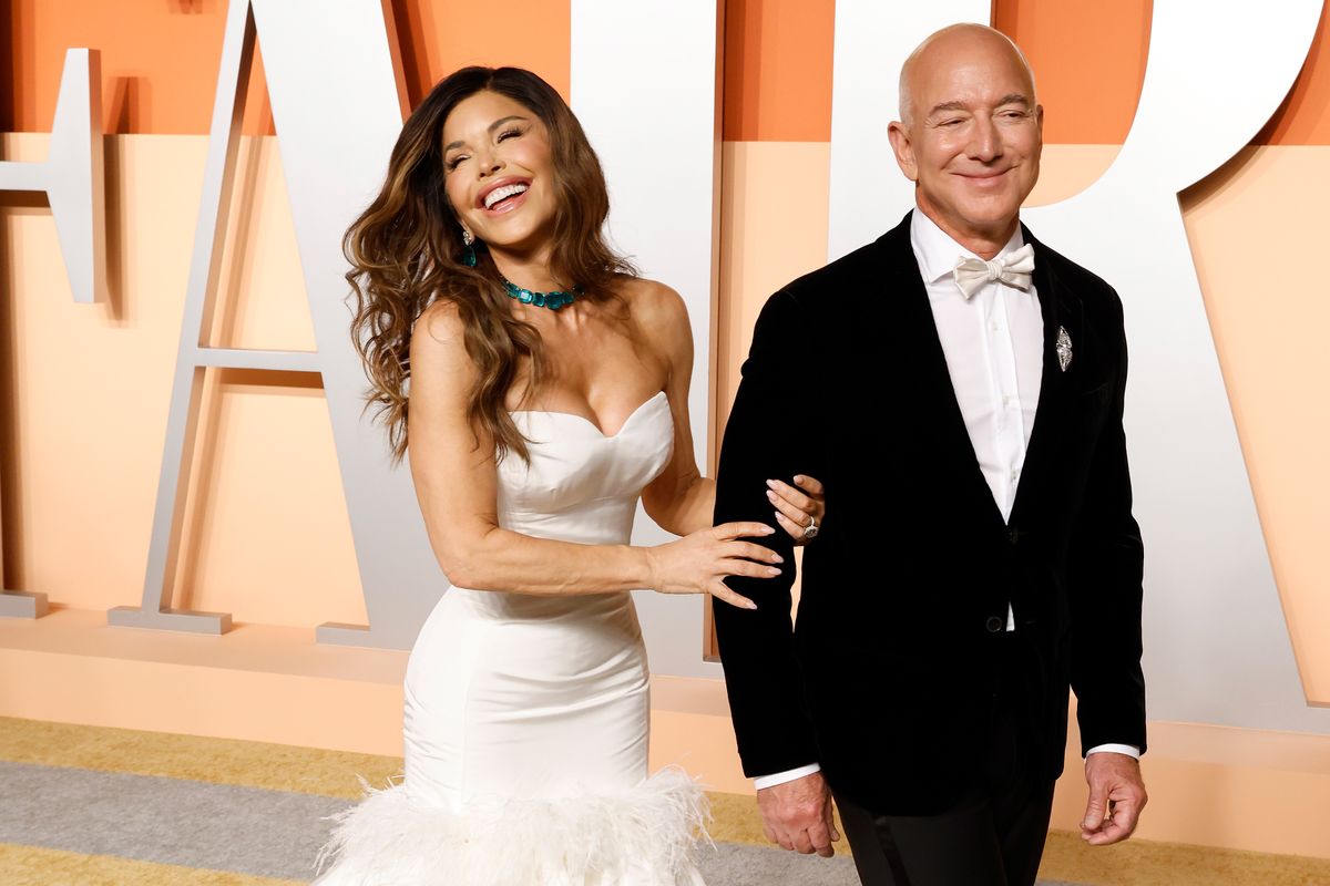 Lauren Sanchez and Jeff Bezos