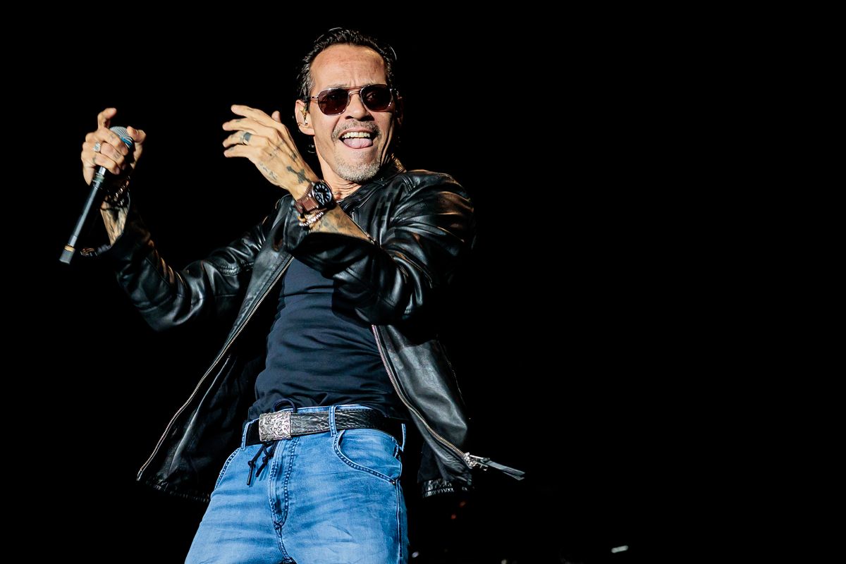 MILAN, ITALY - JUNE 23: Marc Anthony performs at Fiera Milano Live on June 23, 2024 in Milan, Italy. (Photo by Sergione Infuso/Corbis via Getty Images)