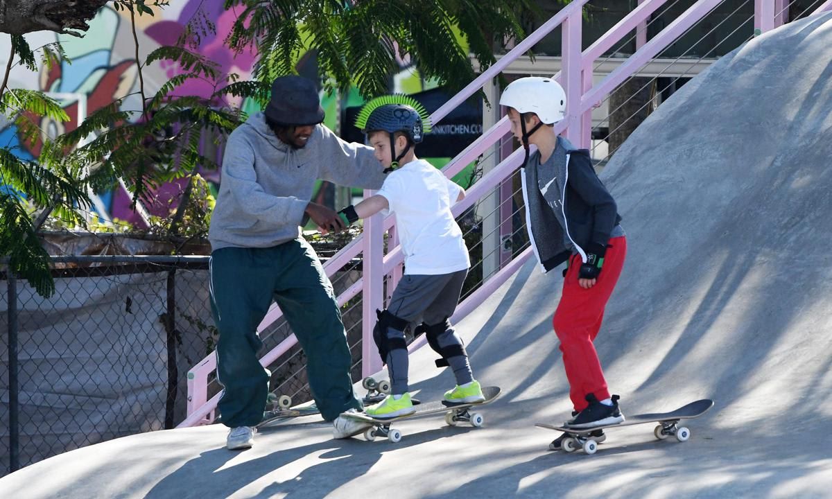 Ivanka Trump takes her kids to the skatepark