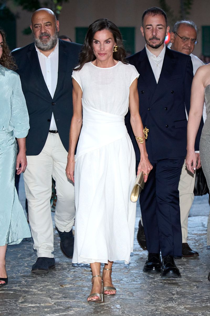 Queen Letizia of Spain attends the closing ceremony of the Atlantida Mallorca Film Fest 2025 at La Misericordia Cultural Centre on August 03, 2025, in Palma de Mallorca, Spain. 