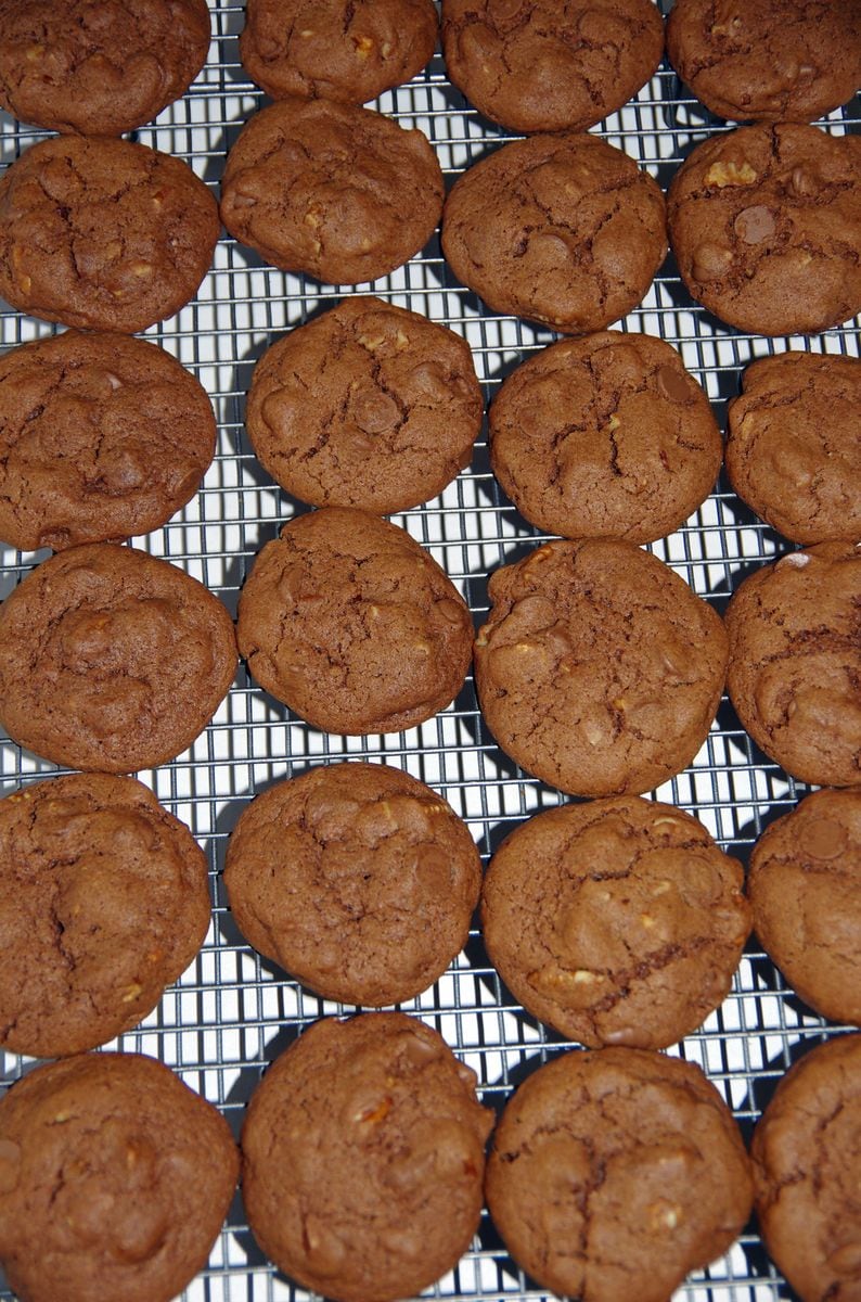 White & Dark Chocolate Chip Cookies