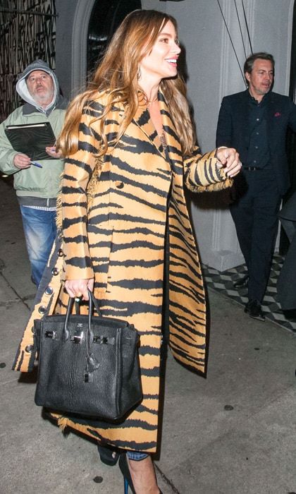 Sofia Vergara Proenza Schouler coat