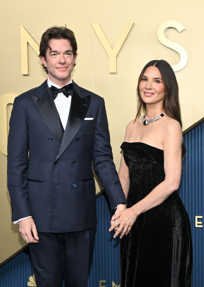 John Mulaney and Olivia Munn at the 78th Emmy Awards