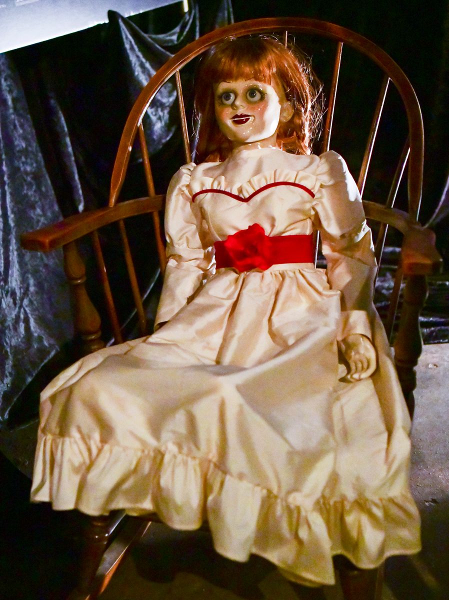 "Annabelle" doll is seen at The Hollywood Museum Celebrates âThe Silence Of The Lambsâ 30th Anniversary at The Hollywood Museum on October 20, 2021 in Hollywood, California. (Photo by Rodin Eckenroth/Getty Images)