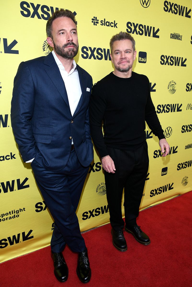 Ben Affleck and Matt Damon attend the premiere of "Air" during the 2023 SXSW conference in Austin, Texas