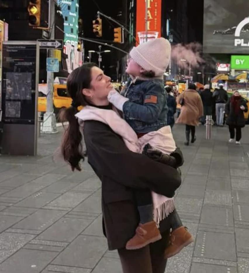 Nadia Ferreira shares magical New York Christmas moments with Marquitos in Times Square