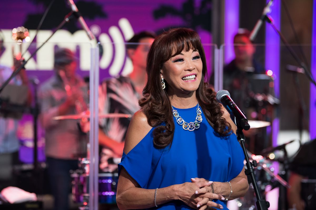 Mimy Succar visits SiriusXM Studios on August 10, 2023 in Miami Beach,