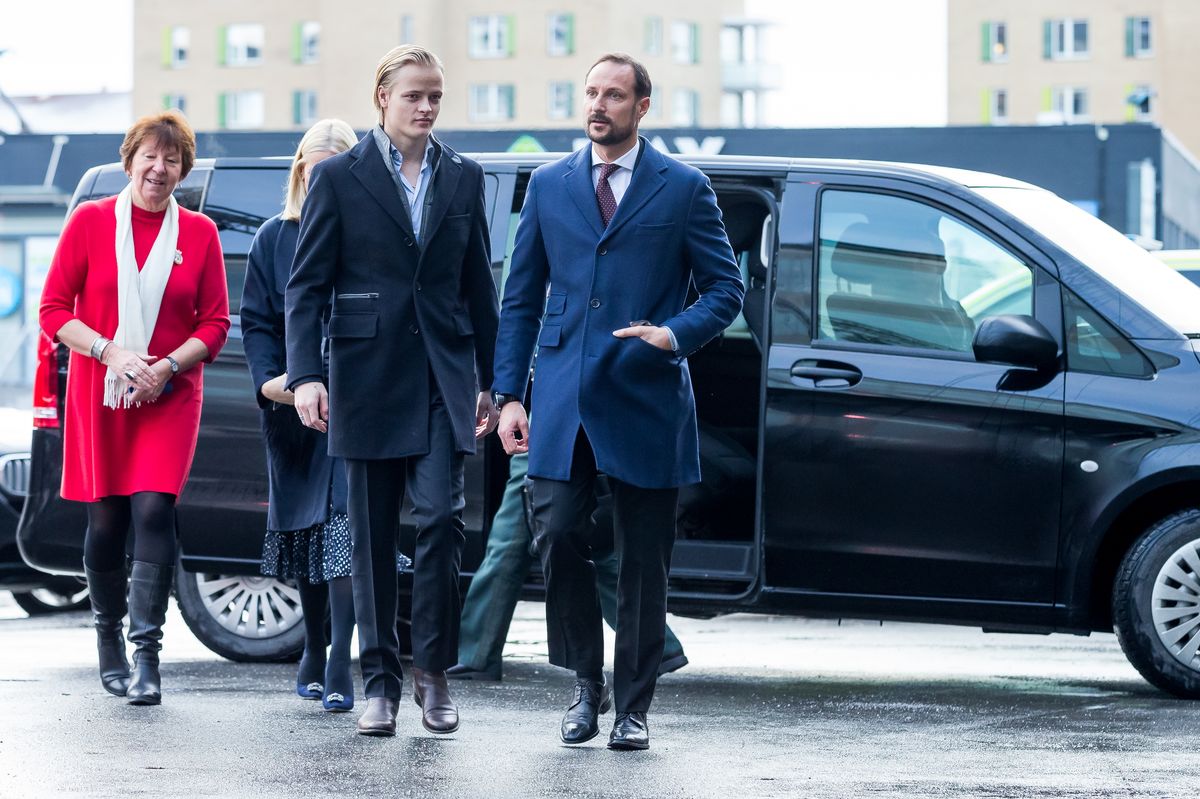 Marius Borg and Prince Haakon in 2017