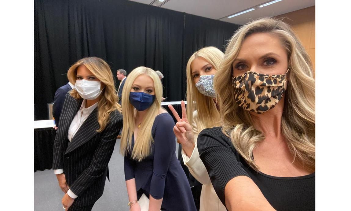 First Lady Melania Trump posed for a selfie with her stepdaughters, Ivanka and Tiffany Trump, on Sept. 29
