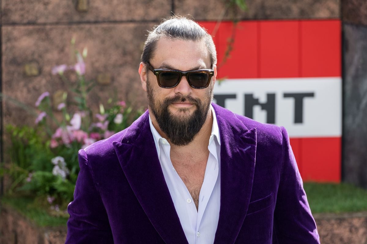 Jason Momoa attends the world premiere of 'A Minecraft Movie'