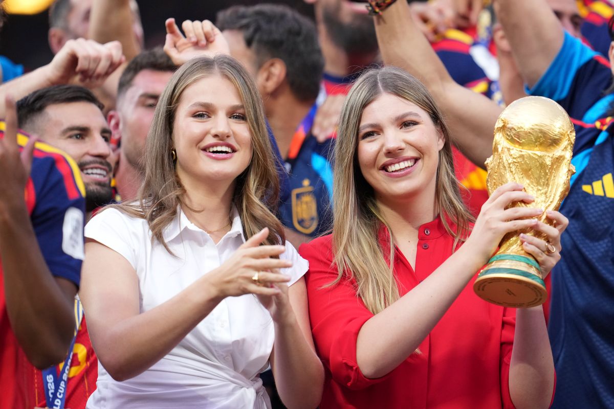 Princess Leonor and Infanta Sofía's simple mascara trick made their eyes look instantly bigger at the World Cup final
