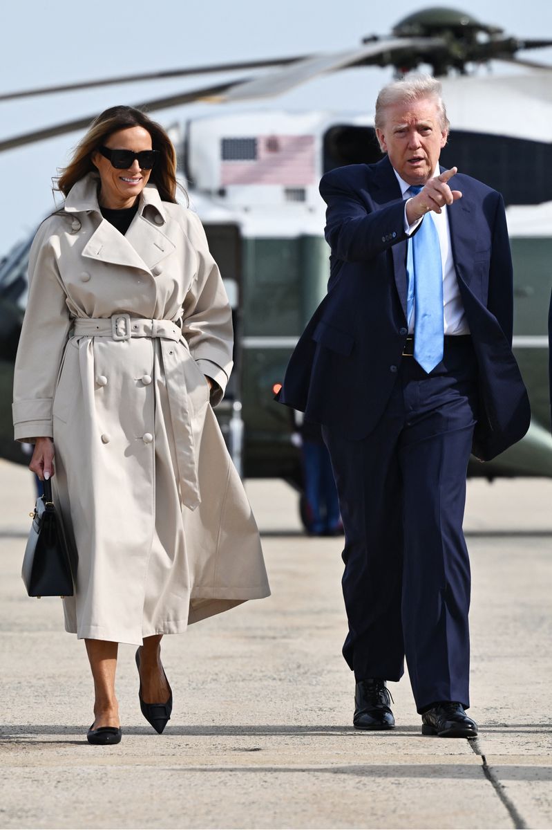 US President Donald Trump and First Lady Melania Trump heading to Rome to attend the funeral of Pope Francis. 