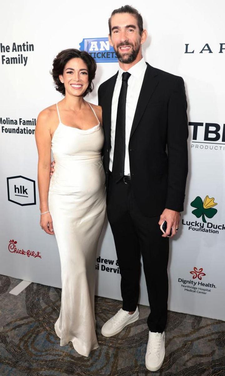 Michael Phelps and Nicole Johnson