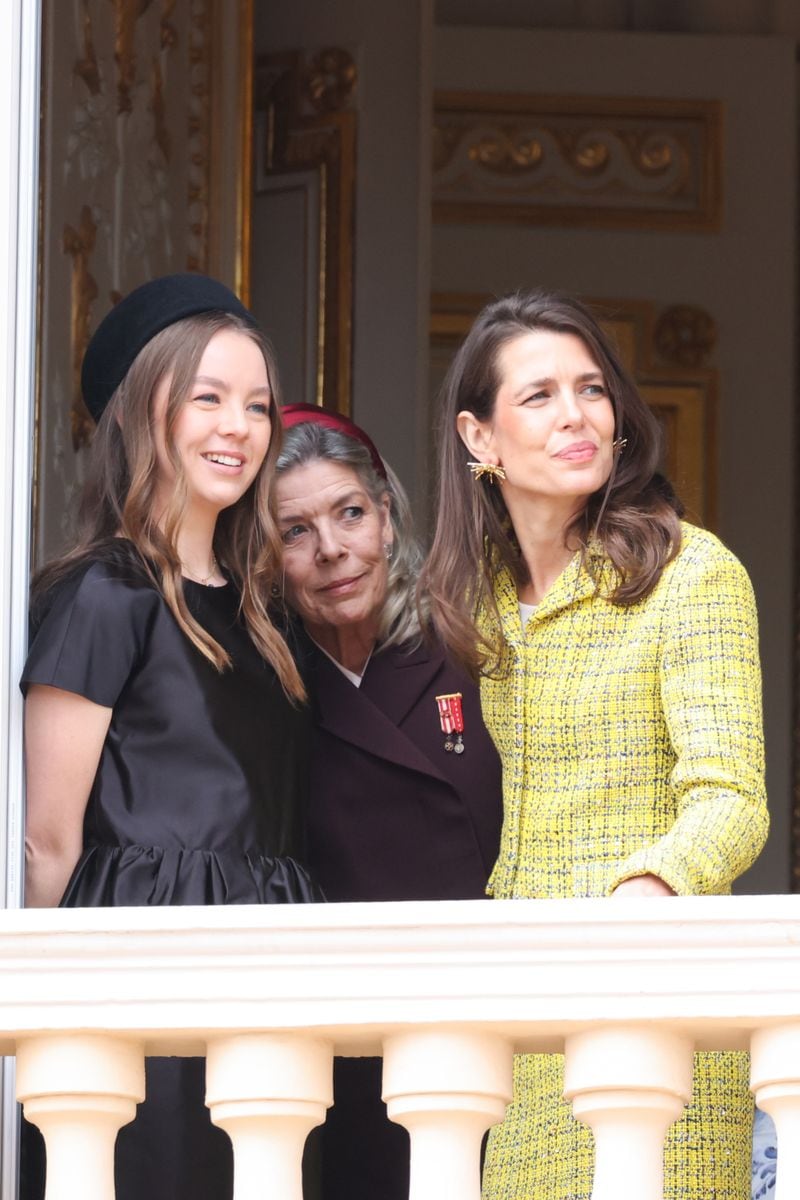 Princess Alexandra of Hanover, Princess Caroline of Hanover and Charlotte Casiraghi attend the Monaco National Day 2025