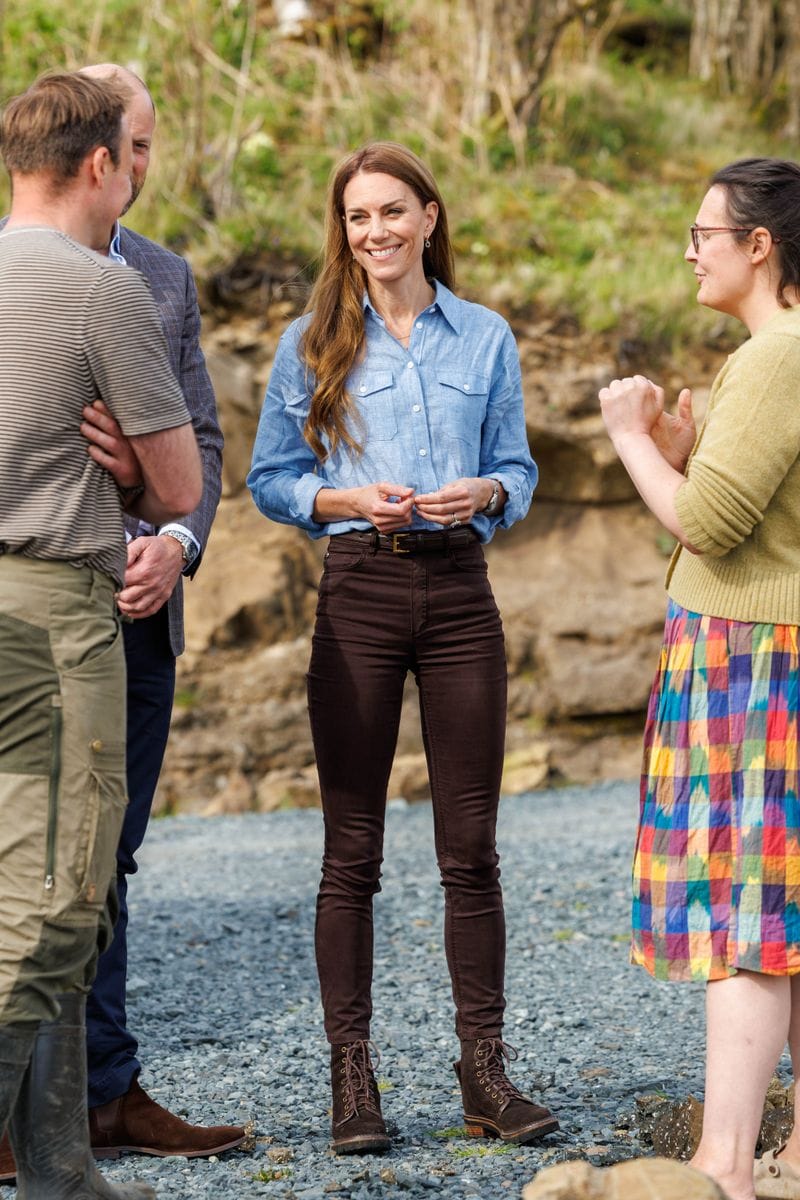 Catherine, Princess of Wales, has also embraced the denim trend.