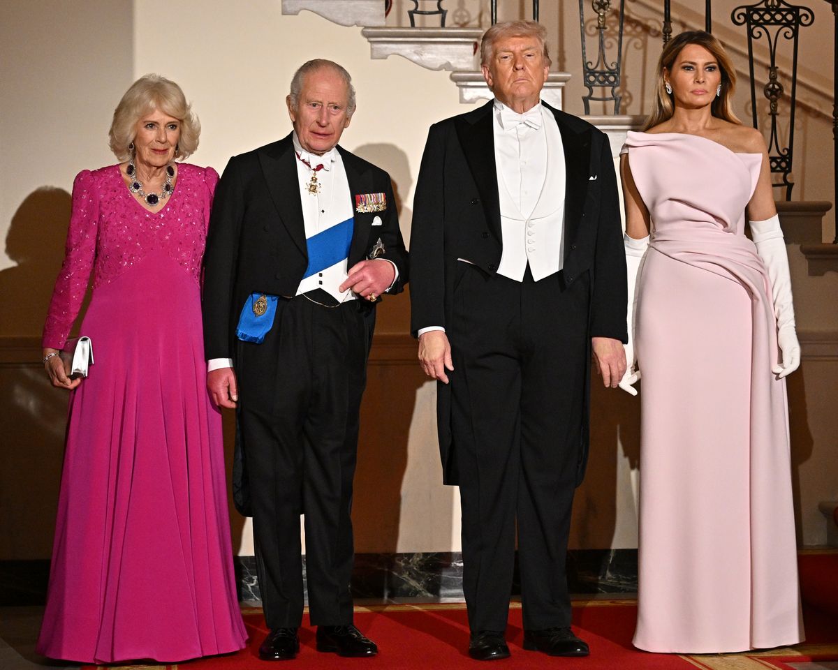 At the first white-tie state dinner of Donald Trump’s second term, fashion took on a distinctly diplomatic tone as Melania Trump and Queen Camilla stepped out in harmonizing shades of pink