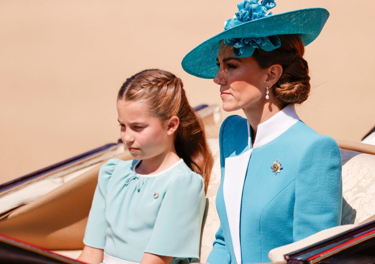 Charlotte, 10, had previously favored braid crowns or the romantic “twist half-up” hairstyle