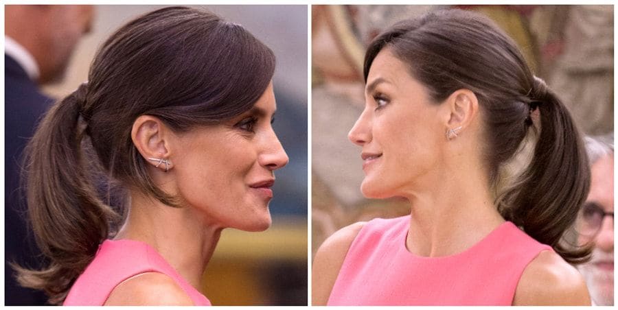 Queen Letizia chic summer ponytail