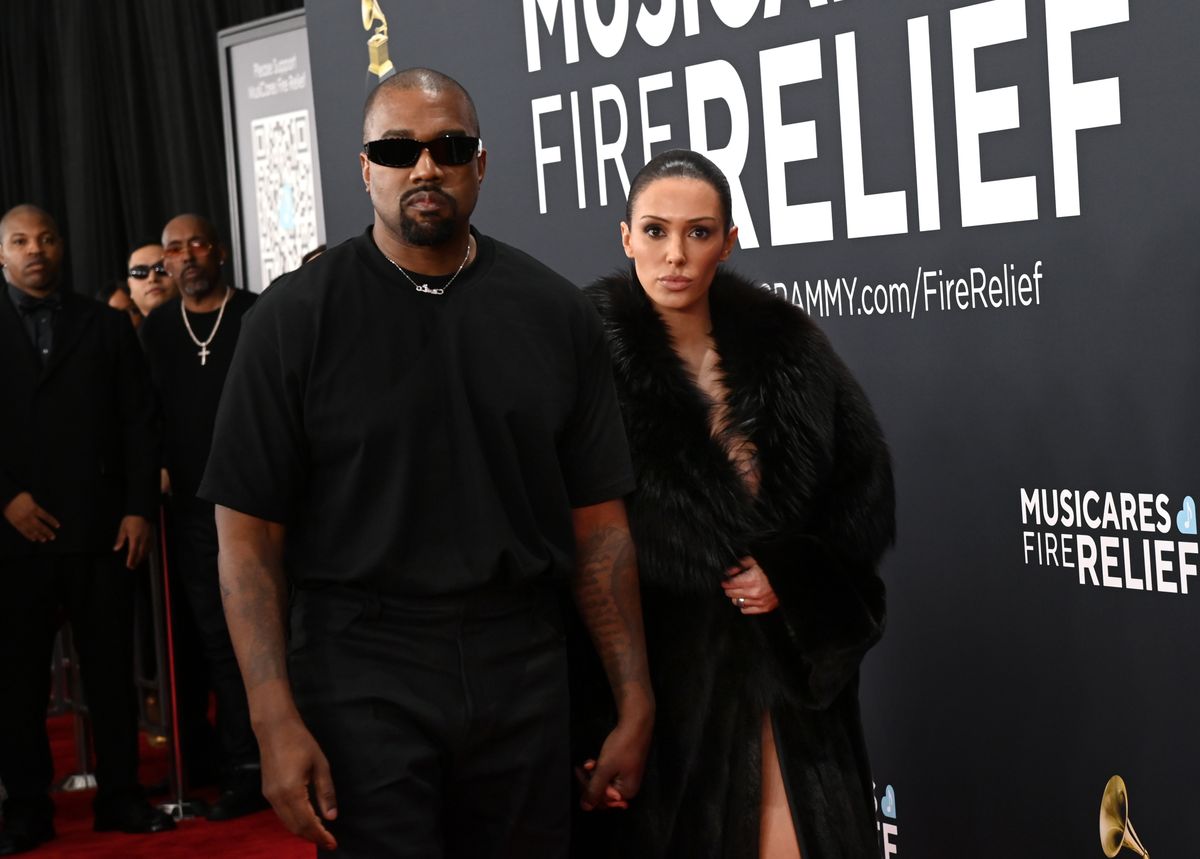 Kanye West and Bianca Censori at the Grammy Awards