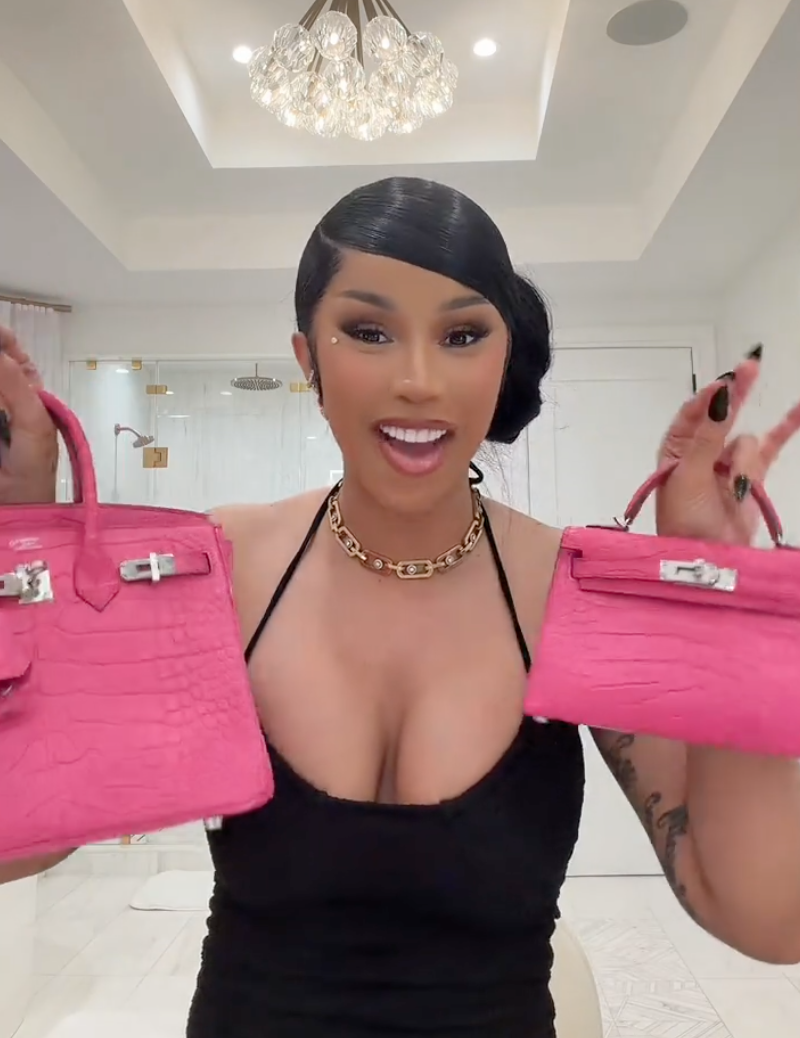 A pink alligator Mini Kelly estimated to be worth between $25,000 and $35,000.